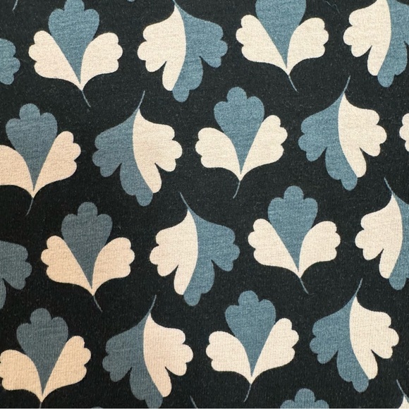 Boden Floral Print Navy Blue Faux Wrap Long Sleeve Blouse Top - Picture 10 of 10